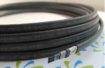 Саморегулирующийся кабель STEIN(Германия) SLL 24-2CR 24Вт (на трубу)