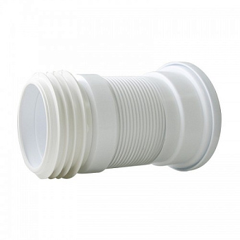 Труба гофрированная для унитаза армированная D110 мм L200-350 мм укороченная  Wirquin 