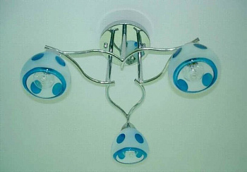 Люстра 89035CG/3H WT+BL