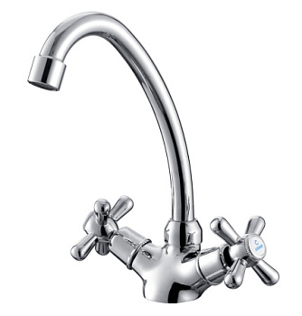 Смеситель KAISER Carlson Styly для мойки крест 11133+краны