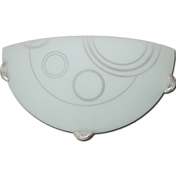 Светильник "Дюна" Галактика 1/2 белый/глянец/хром 1х60W E27