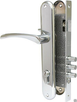 Замок врезной с ручками АЛЛЮР 0221CP/хром