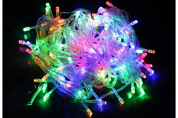 Гирлянда  180LED/ RGB/  11мертов/ прозрачный шнур 