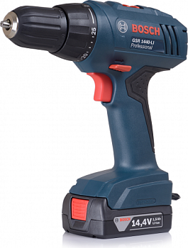 Аккум. дрель BOSCH GSR 1440-LI 14.4В 2х1,5Ач 10мм 420-1400об/мин