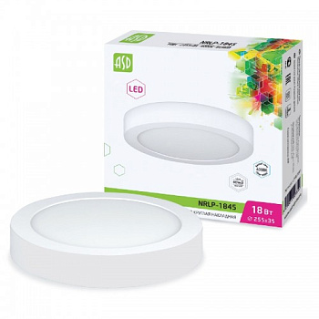 Cветильник LED накладной круг18Вт белый/1440л/4000К/IP40/225х35мм/28905 0