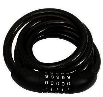 Замок велосипедный АЛЛЮР ВС-Т 12К-150см/кодовый