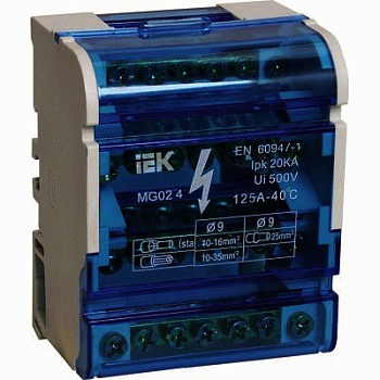 Шина  нулевая в корпусе 4х7 групп/АБК-сила