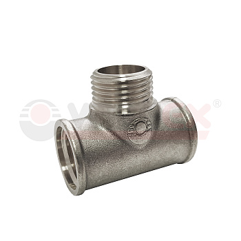 VALFEX Тройник  1/2" ВН-НАР-ВН.Р.  никель