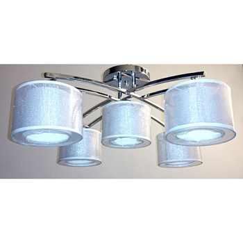 Светильник потолочный 6856B CR/4+1H E27