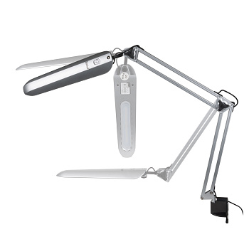 Светильник LED TLD-524 черный  на струбцине 8вт димм/Е27/500lm/4500K