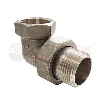 VALFEX Американка (сгон угловой) 3/4"  В-Н  никель