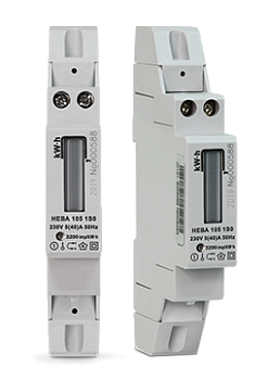 Счетчик электр НЕВА105 1SO 5-40А 220V 1тар/DIN/ЖКИ /1 модуль