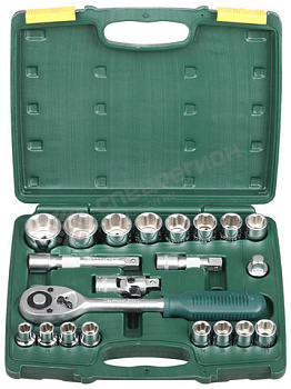 Набор KRAFTOOL Торцовые головки, 1/2", 21 предмет/27882-H22