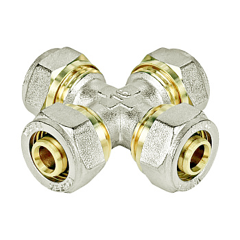 Крестовина обжимная VALFEX 20х20х20х20