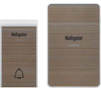 Звонок беспроводной  Navigator 36 мелодий/ NDB-D-DC06-1V1-Be  /до120 м /бежевый***