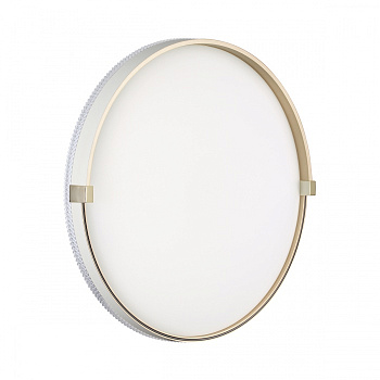 Светильник пластик/белый/золотой LED 48Вт 4000К, D=390, IP43 OLIDI WHITE