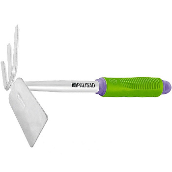 Мини Тяпка 3-х зубая АГРОНОМ стальная, деревянной рукоятка/62306***