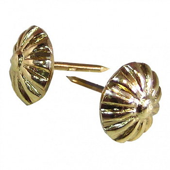 Гвозди декоративные фактурные 10*18мм, 50шт, золото