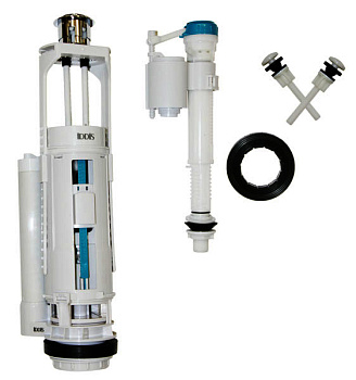 IDDIS Арматура для смывного бачка,  нижний подвод 1/2  2-уровневая FO12400-001