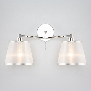 Бра с абажурами 60094/2 хром