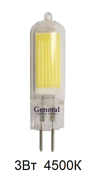 Лампа LED  GU5.3  3Вт/220В/4500К/холодный цвет/GENERAL***
