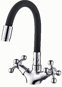 Смеситель AMOUR для кухни c гибким изливом AR1319 латунь, керамическая кран-букса