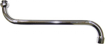 Излив для ванны S-образный круглый 40 см Евро с аэратором  MKP20701