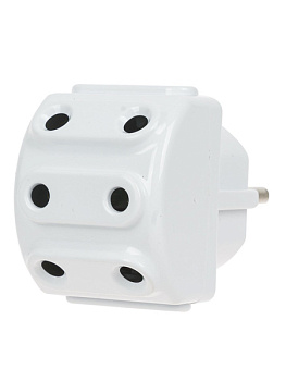 Разветвитель на 5 гнезд прямой б/з 10А AY-KA/ ТУРЦИЯ