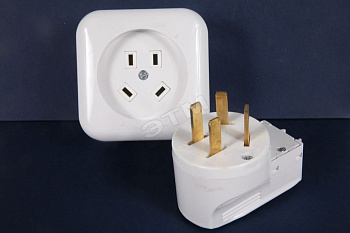 Разьем АВС пластиковый 4-й 380V наружный./РА32-005/В32-003