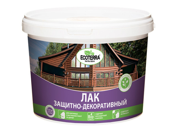 Лак для бань и саун "Ecoterra" 0,9кг