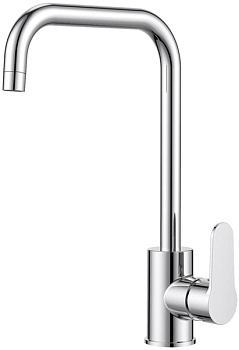 Смеситель для кухни Milardo, глянцевый хром, Poli, POLSBL0M05