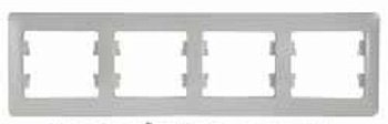 Рамка 4 постовая горизонтальная GLOSSA перламутр  GSL000604