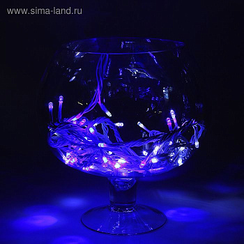 Гирлянда "метраж" уличная 5м LED-50 бело-синяя 220V