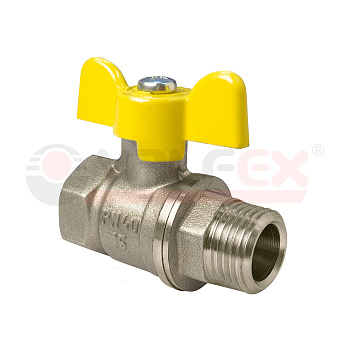 Кран шаровый для газа Valfex 1/2* В/Н бабочка 