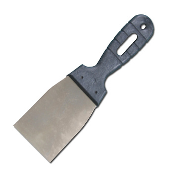 Шпательная лопатка из нержавеющей стали, 40 мм, пластмассовая ручка /10052-04