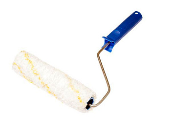 Валик малярный с рукояткой "Микрофибра", ось 6мм, D40мм, 180мм/04-2-620