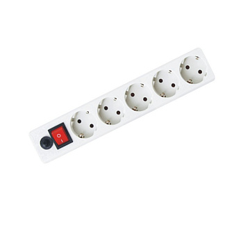 Сетевой фильтр General 3.0 м/5розеток белый 16А с/з