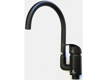 Смеситель KAISER NOVA  кухня, боковой, черный матовый, латунь, керамический картридж 35мм/23044-9