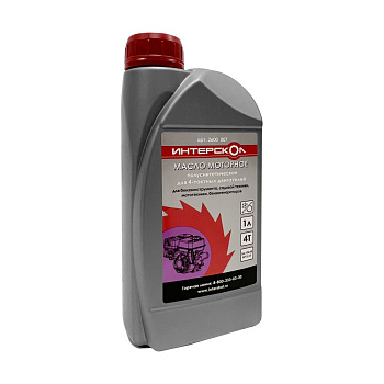 Смазка моторная 4-х тактная ИНТЕРСКОЛ полусинтетика (M-SAE30) 1л