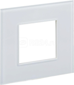 Рамка 1-м SKANDY SK-F21W стекло арктич. бел. IEK 