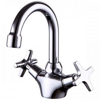 Смеситель KAISER Crystal  для раковины, латунь, керамическая кран-букса/28111