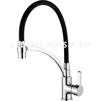 Смеситель для кухни Ledeme  L4855Y-2 черный /золото сатин с выходом под питьевую воду