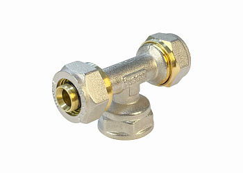 Тройник обжимной Valfex с переходом на ВР 16*1/2*16