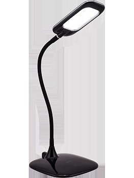 Светильник TL-204 6Вт черный светодиодный диммируемый с аккумулятором 4часа USB зарядка