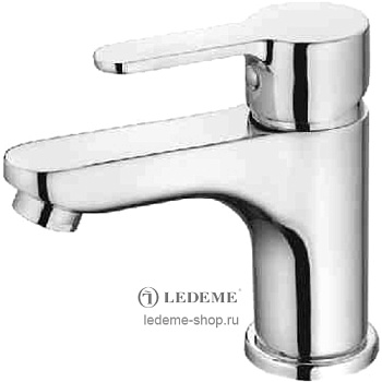 Смеситель LEDEME для умывальника, латунь,керамический картридж d=35/L1003
