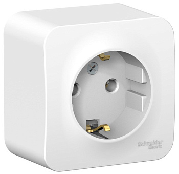 Розетка 1-я с/з наружная белая 16А BLANCA 