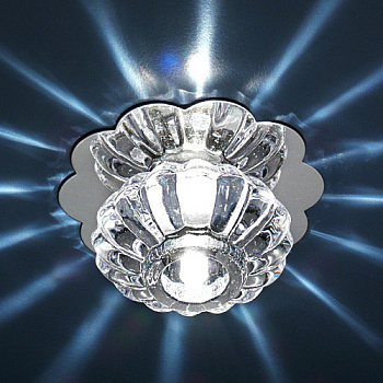 Свет. точеч. 847  G4  хром/белый