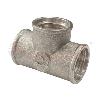 VALFEX Тройник  1" * 3/4" * 1" ВН.Р.  никель