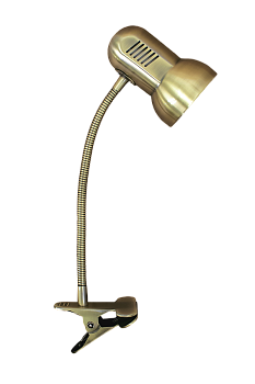 Настольный светильник на прищепке MT2023 латунь 40Вт Е27