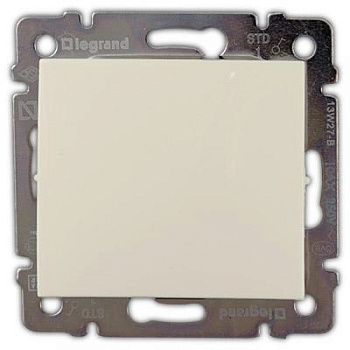 Механизм переключателя 1-клавишный перекрестный бежевый Valena